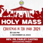 HOLY MASS in the CHRISTMAS IN THE PARK