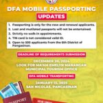 DFA MOBILE PASSPORTING UPDATES