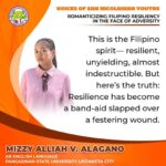 ROMANTICIZING FILIPINO RESILIENCY