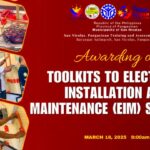 STARTER TOOLKITS, FOOD PACKS, IPINAGKALOOB SA 25 EIM TESDA SCHOLARS